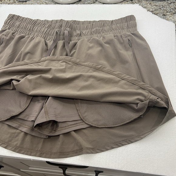 Tan Drawstring Skort - Picture 3 of 8
